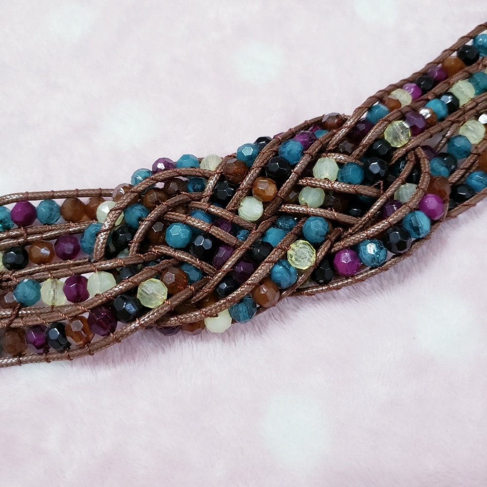 Anthropologie Jewel Beaded Belt
